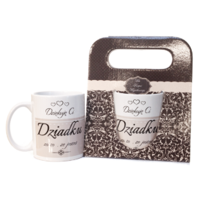 Prezent dla Dziadka - kubek z napisem „Dziękuję Ci Dziadku..."
